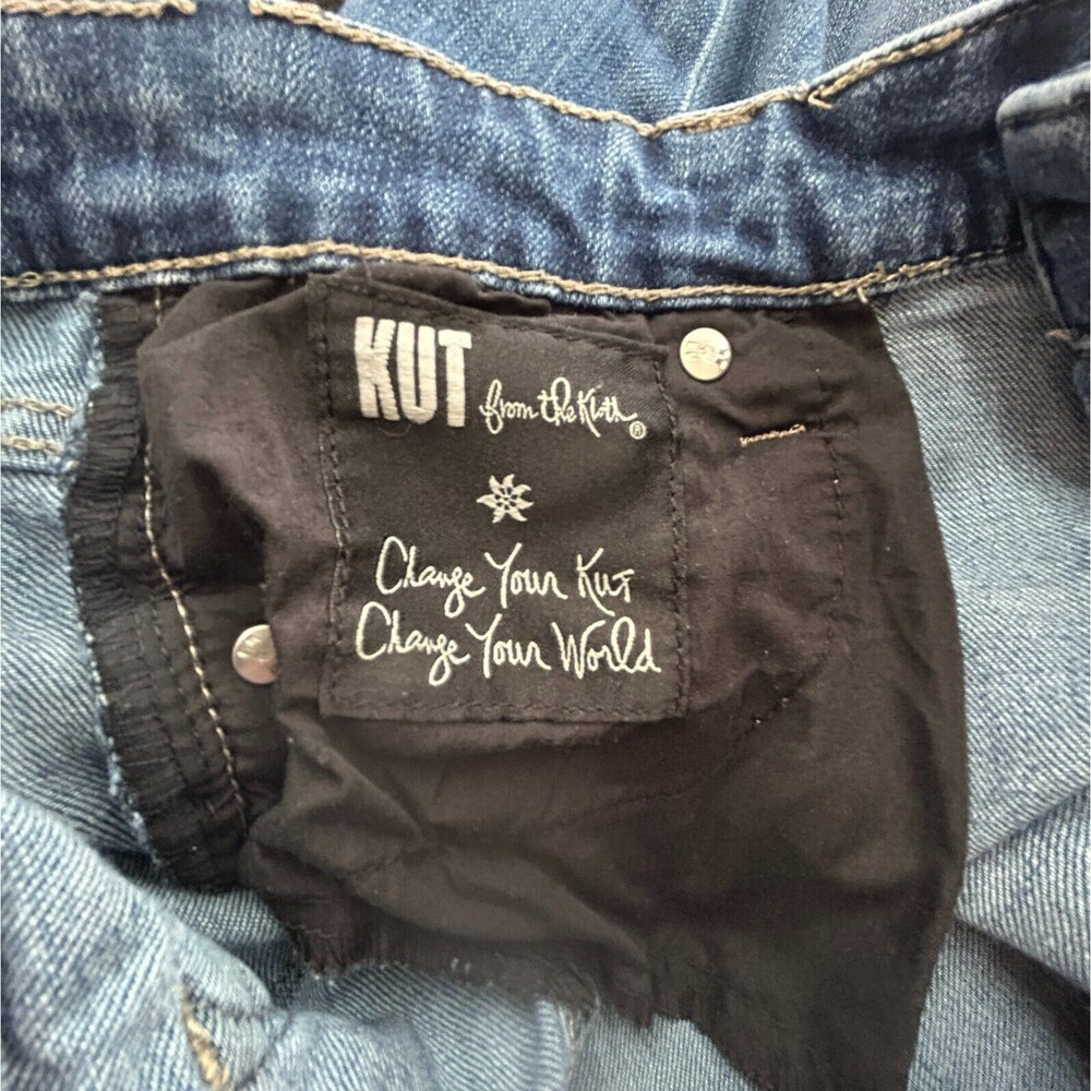 Kut From the Kloth Blue Jeans 6 Catherine Boyfriend Distressed Holes - Picture 9 of 13